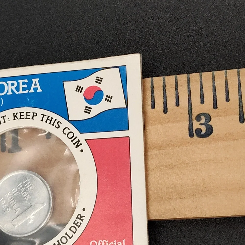 1969 Korea 1 Won Coin Super Sugar Crisp Cereal Great VTG New SEE BR1.1GA4014-16‎